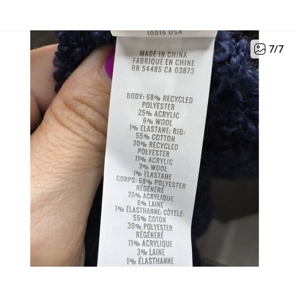 Aerie Teddy Boulce Blue Sweater NWT - Picture 4 of 4